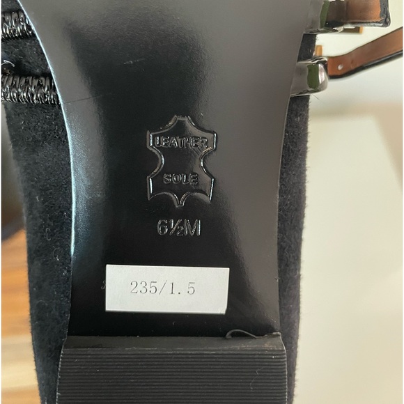 Tory Burch Black Suede Flats, Size 6.5 NWTS - Picture 4 of 5